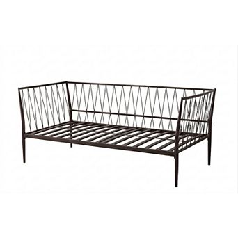 Kings Brand Furniture Black Metal Twin Trundle Bed