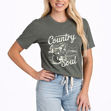 Country Soul Guitar - Women's Short Sleeve Graphic T-Shirt