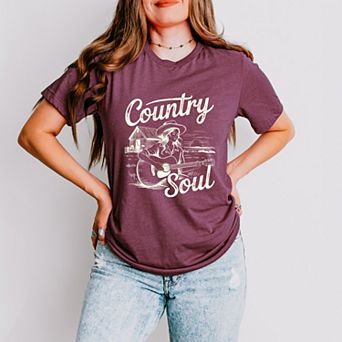 Country Soul Guitar - Women's Short Sleeve Graphic T-Shirt
