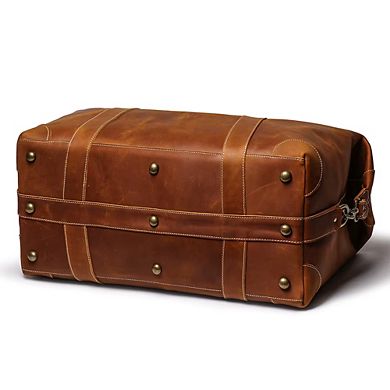 The Eira Duffle Bag Vintage Leather Weekender