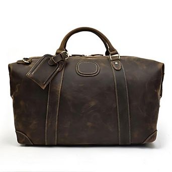 The Eira Duffle Bag Vintage Leather Weekender