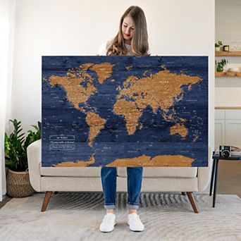 My World Push Pin Travel Map IV