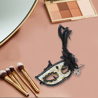 Feather King Half Face Party Mask 1 Pc
