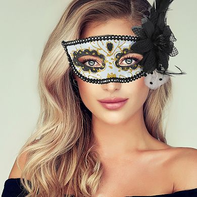 Feather King Half Face Party Mask 1 Pc