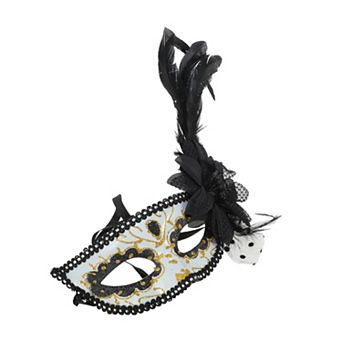 Feather King Half Face Party Mask 1 pc