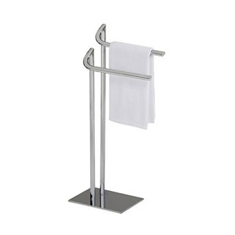 Kings Brand Furniture Metal Double Bar Towel Rack Stand For Bathroom Towel Storage
