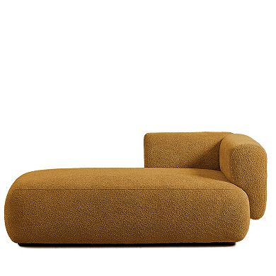 Left Hand Facing Upholstered Chaise Lounge