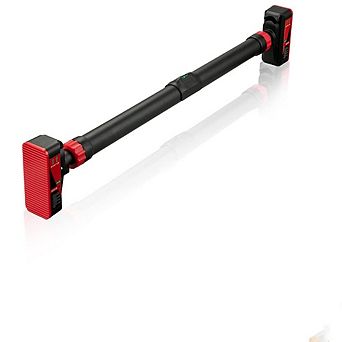 Adjustable Pull Up Bar for Doorway,440LBS Weight Capacity, No Screws Installation with Level Meter
