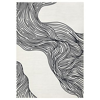 Modern Area Rug Machine Washable Vacuum Clean Stain Resistant Floor Cover for Kid's Room Playroom
