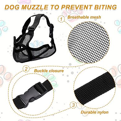 Adjustable Mouth Cover for Dogs Grooming Walking 1Pc