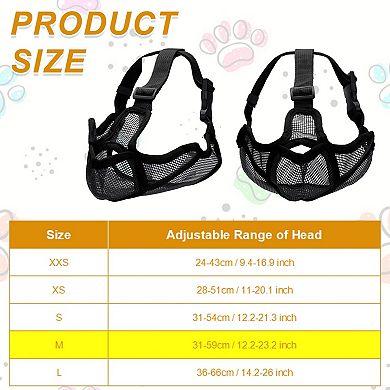 Adjustable Mouth Cover for Dogs Grooming Walking 1Pc
