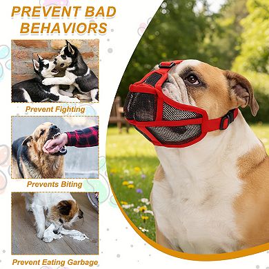 Adjustable Mouth Cover for Dogs Grooming Walking 1Pc