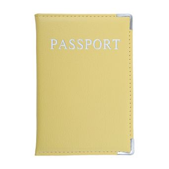 Metallic Edge Passport Holder with Multiple Slots for Travel Essentials 1 pc
