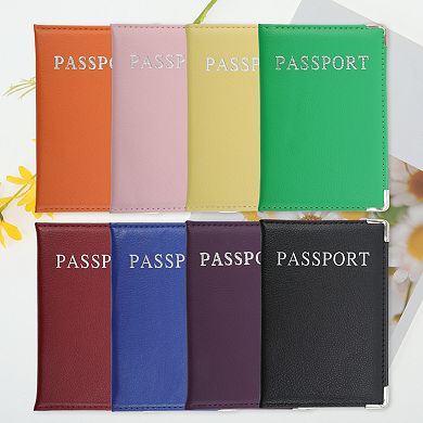 Metallic Edge Passport Holder with Multiple Slots for Travel Essentials 1Pc