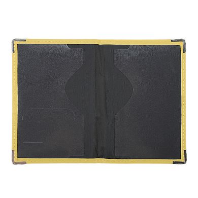 Metallic Edge Passport Holder with Multiple Slots for Travel Essentials 1Pc