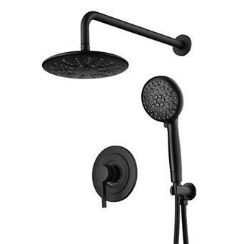 SUMERAIN Wall Mounted Shower System with Multi-Stage Filter, 9 Modes, Anti-Scale & SPA Experience