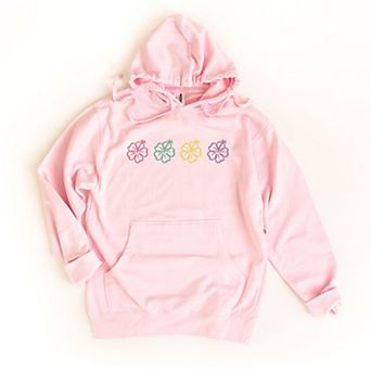 Embroidered Hibiscus Flowers - Women's Graphic Hoodie