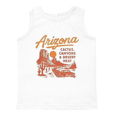 Arizona Cactus, Canyons & Desert Heat - Toddler Graphic Tank
