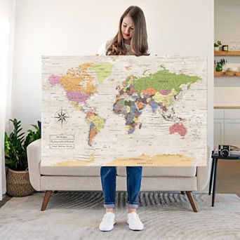 My World Push Pin Map I