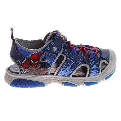 Marvel SpiderMan ClosedToe Sport Sandals Boys' Fun Protective Water Friendly Durable