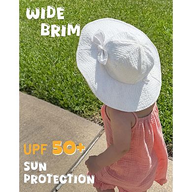 Sun Hat Girl Summer Bucket Beach Wide Brim UV Protection