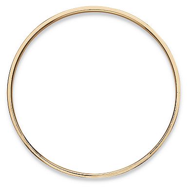 Simulated Birthstone Bangle Bracelet in Goldtone