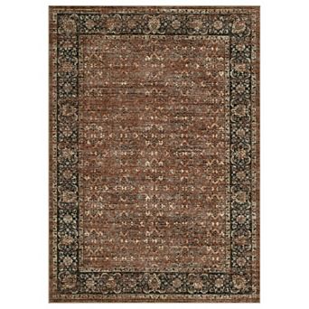Vintage Area Rug Machine Washable Non Shedding Stain Resistant Floor Cover for Playroom Bedroom