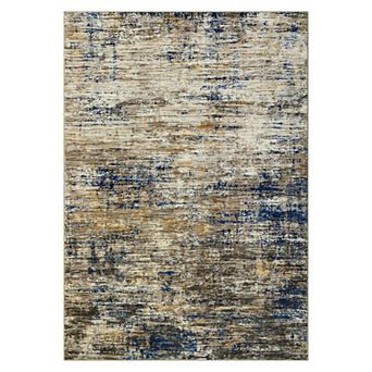 Abstract Area Rug Machine Washable Non Shedding Stain Resistant Floor Cover for Playroom Bedroom