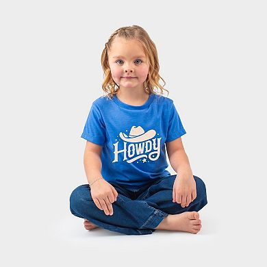 Howdy Western Hat - Toddler Short Sleeve Graphic T-Shirt