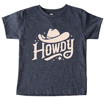 Howdy Western Hat - Toddler Short Sleeve Graphic T-Shirt