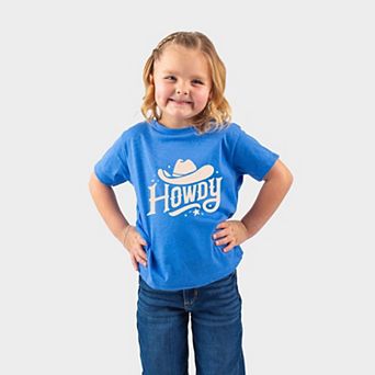 Howdy Western Hat - Toddler Short Sleeve Graphic T-Shirt