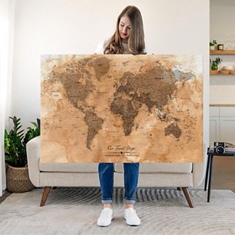 Our Travel Map Push Pin II