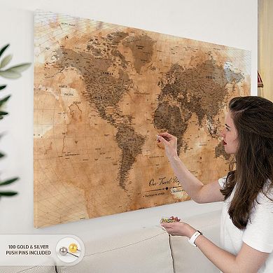 Our Travel Map Push Pin II
