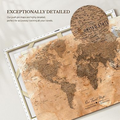 Our Travel Map Push Pin II