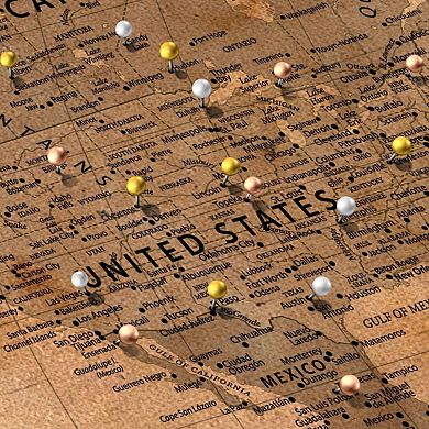 Our Travel Map Push Pin II