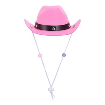 1 pc Dog Cowboy Hat for Pet with Chin Strap Adjustable Cosplay