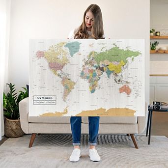 My World Travel Map Push Pin V