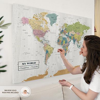 My World Travel Map Push Pin V