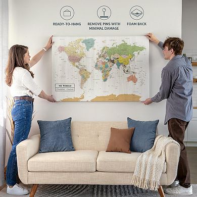 My World Travel Map Push Pin V