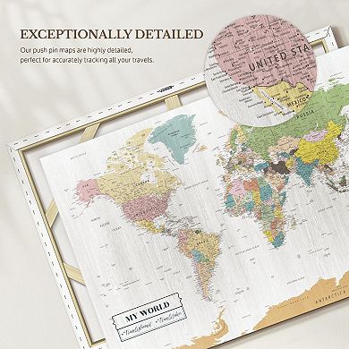 My World Travel Map Push Pin V