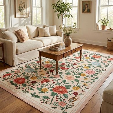 Modern Area Rug Non Slip Vacuum Clean Ultra Thin Stain Resistant Carpet for Bedroom Kitchen Hallway