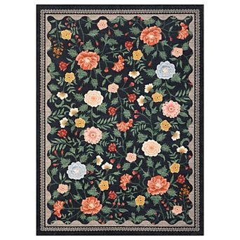 Modern Area Rug Non Slip Vacuum Clean Ultra Thin Stain Resistant Carpet for Bedroom Kitchen Hallway