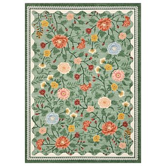 Modern Area Rug Non Slip Vacuum Clean Ultra Thin Stain Resistant Carpet for Bedroom Kitchen Hallway