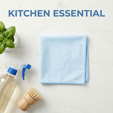 Microfiber Cleaning Cloth Fish Scale Streak Free Window Lint Free Dish Cloths 3 Pack 12"x12"
