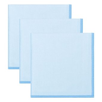 Microfiber Cleaning Cloth Fish Scale Streak Free Window Lint Free Dish Cloths 3 Pack 12"x12"