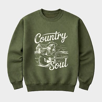 Country Soul Guitar - Women's Graphic Sweatshirt