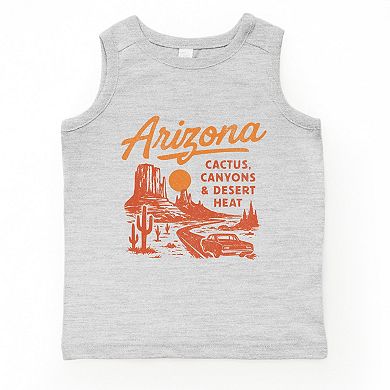Arizona Cactus, Canyons & Desert Heat - Youth Tank Top