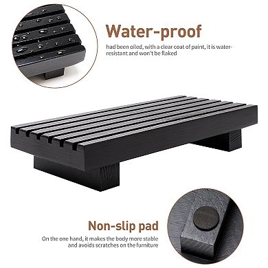 Small Bathroom Counter Tray Display Stand