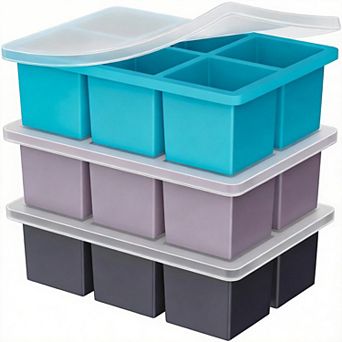 2" Ice Cube Tray Silicone Whisky Ice Cube 3 pc