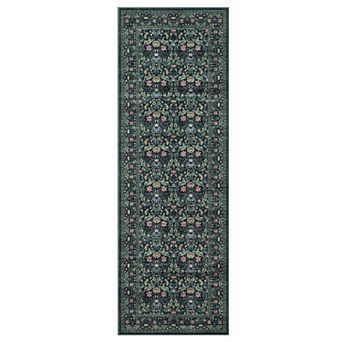 Vintage Area Rug Machine Washable Non Slip Non Shedding Stain Resistant Floor Cover for Dining Room